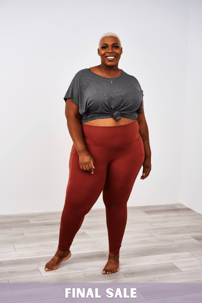 Latched Mama Latched Mama High Waisted Leggings with Side Pocket - Final Sale