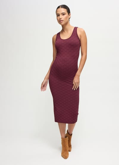 Ingrid+Isabel The Modern Muse Textured Bodycon Midi Tank Maternity Dress
