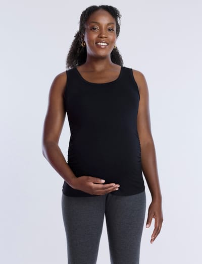 Motherhood Maternity Side Ruched Maternity Tank Top