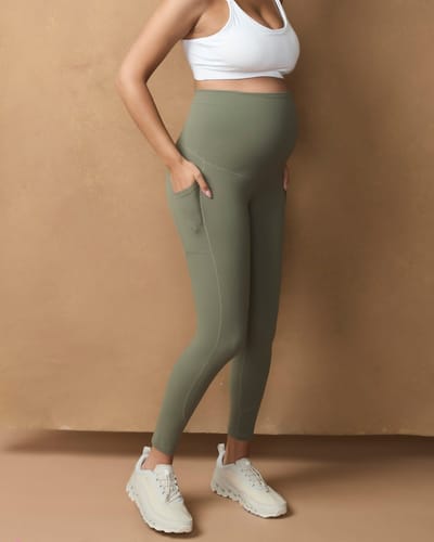 Soon Maternity Active Overbelly Side Pocket 7/8 Leggings
