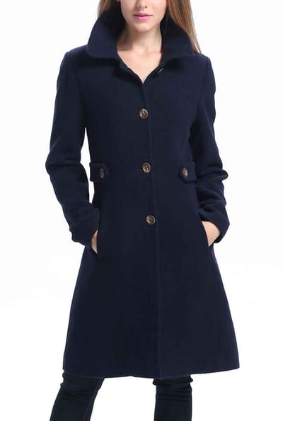 Kimi + Kai Kimi + Kai Women's "Heather" Wool Walking Coat