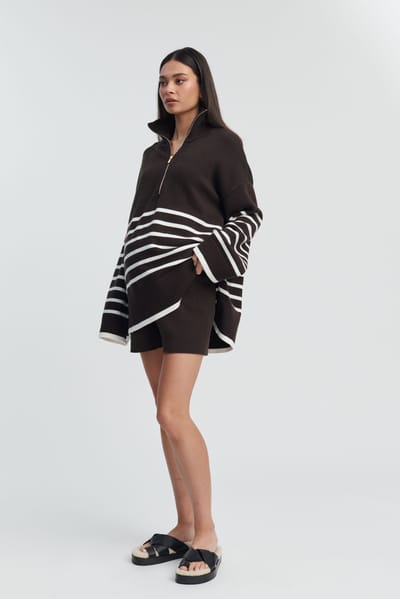 Legoe Heritage Knit Shorts (Chocolate)