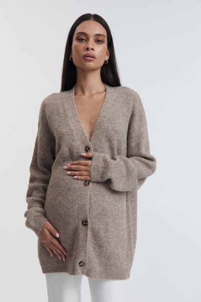 Legoe Heritage Fluffy Cardigan (Fawn)