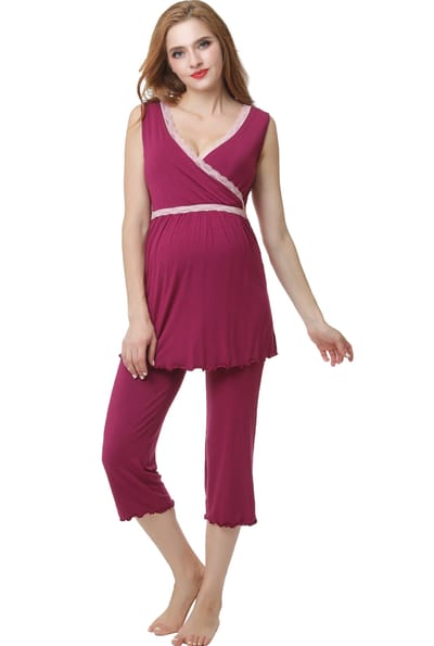 Kimi + Kai Kimi + Kai Maternity "Penny" Nursing PJ Set