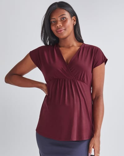 Angel Maternity Adeline Maternity Crossover Work Top
