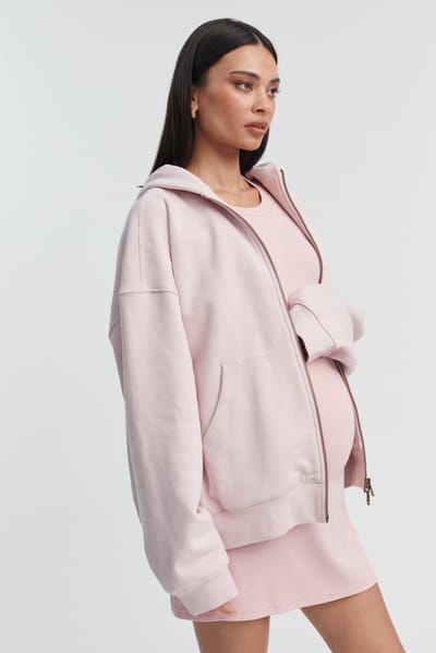 LÉGOE HERITAGE Track Hoodie II (Dusty Pink) - FINAL SALE