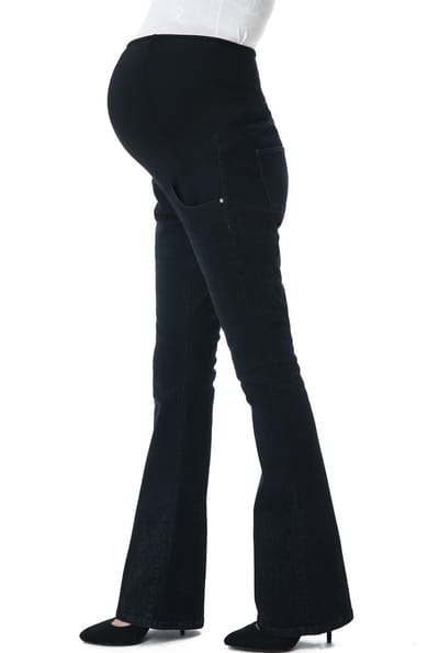 Kimi + Kai Kimi + Kai Maternity "Dixie" Flare Leg Denim Jeans