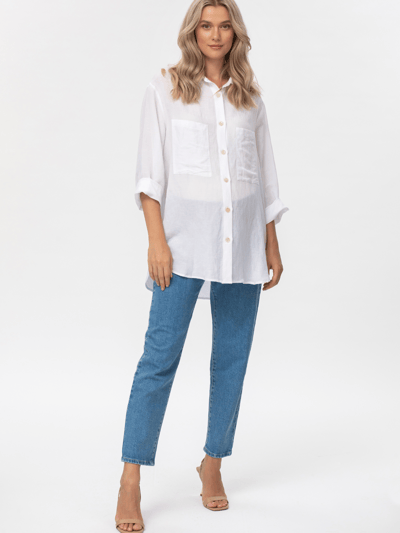 Pietro Brunelli Maternity 90s Straight Jeans in Medium Wash