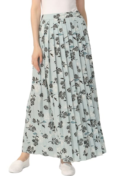 Kimi + Kai Kimi + Kai Women Print Box Pleat Maxi Skirt