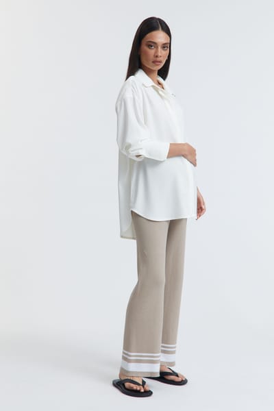 LÉGOE HERITAGE Post Card Pant (Pebble) - FINAL SALE