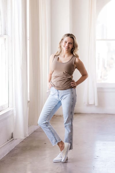 Milk & Baby Everywhere Breastfeeding Tank Top | Americano Brown