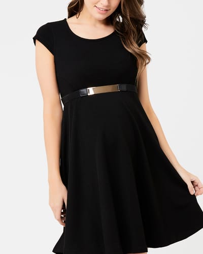 Ripe Maternity Plate Detail Belt Black
