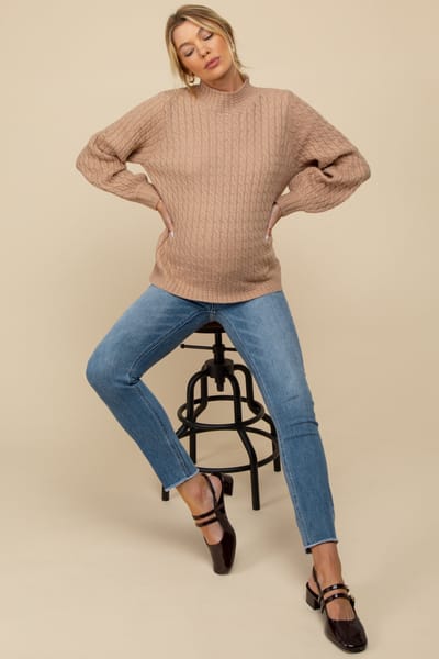 PinkBlush Blue Maternity Skinny Jeans