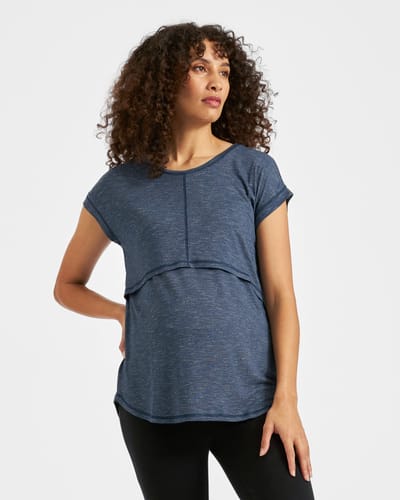 Ripe Maternity Dreamy Nursing Tee Denim