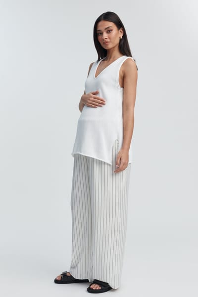 Legoe Heritage Signature Pant (Ivory/Black Stripe) - FINAL SALE