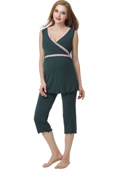 Kimi + Kai Kimi + Kai Maternity "Penny" Nursing PJ Set