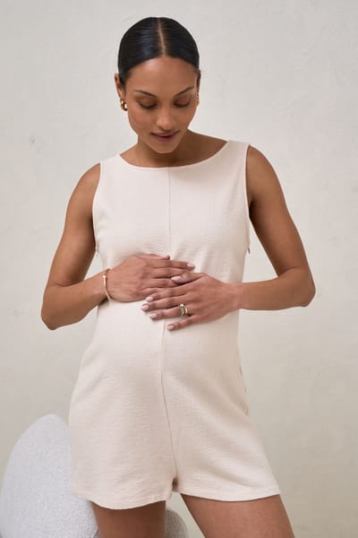 Bae the Label Kindred Nursing Playsuit - Almond