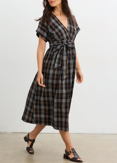 HATCH Collection The Autumn Plaid Carolina Dress