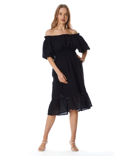 Soon Maternity Reve Off Shoulder Midi Dress
