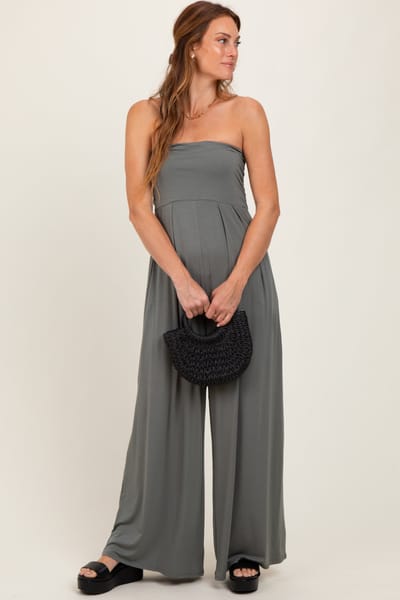 Hello Miz Olive Wide Leg Jumpsuit