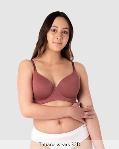 Hotmilk, USA Forever Yours T-Shirt Nursing Bra - Spice
