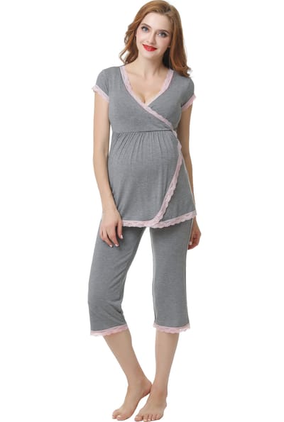Kimi + Kai Kimi + Kai Maternity "Cindy" Nursing PJ Set