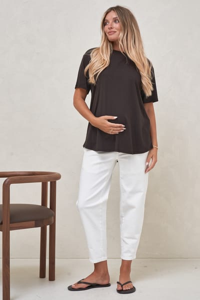 Bae the Label Into It Crew Tee - Espresso