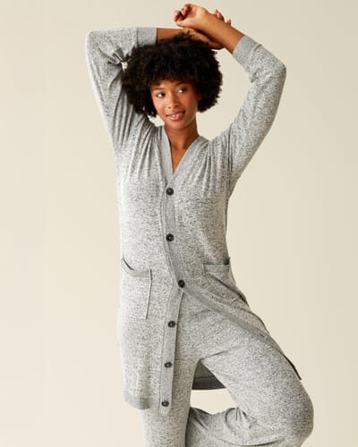 Kindred Bravely CozyKnit Long Cardigan | Grey Heather