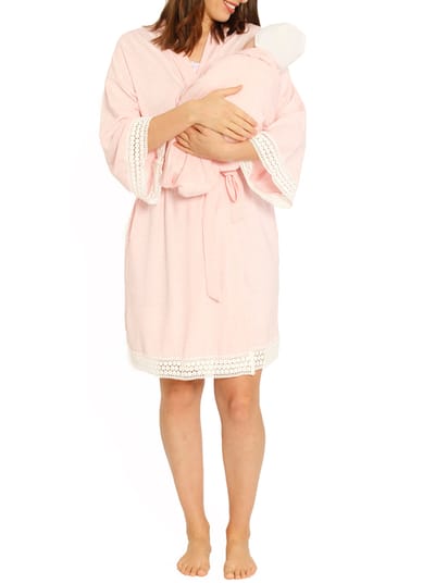Ruby Joy Mommy Sleep Robe + Dress + Baby Wrap Set