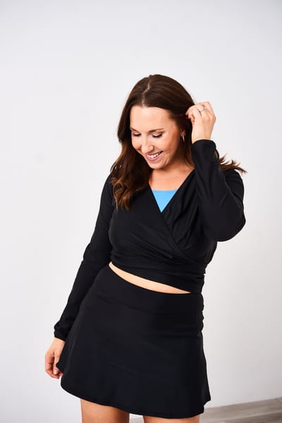 Latched Mama Latched Mama Long Sleeve Nursing Swim Wrap Cover Up