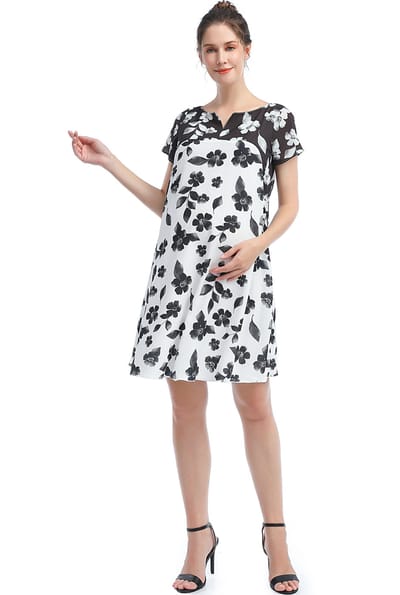Kimi + Kai Kimi + Kai Maternity "Arden"  Nursing A-Line Dress