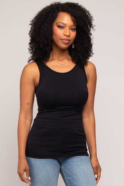 Zenana Outfitters Black Basic Seamless Tank