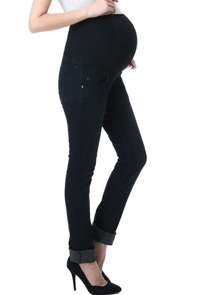 Kimi + Kai Kimi + Kai Maternity "Frankie" Straight Leg Denim Jeans