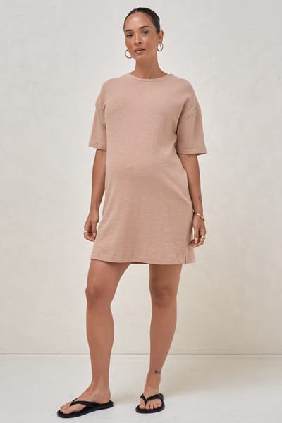 Bae the Label Whats Next Nursing Dress - Mocha