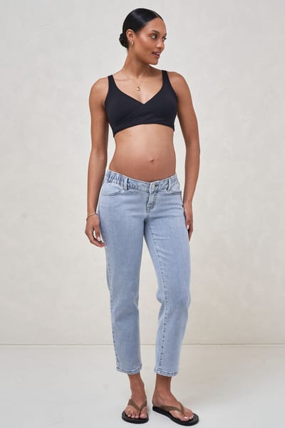 Bae the Label Small Talk Mum Jean - Pacific Blue