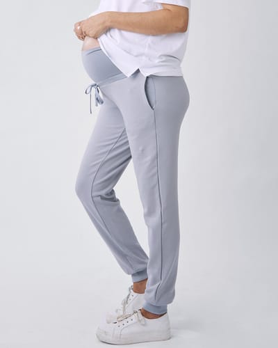 Angel Maternity Ultimate Comfort Maternity Sweatpants in Baby Blue