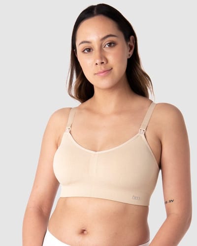 Hotmilk, USA My Necessity Wirefree Nursing Bra - Frappe