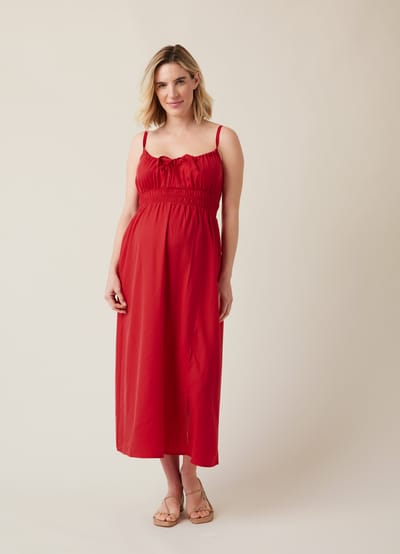Ingrid+Isabel The Amalfi Maternity Midi Strappy Dress