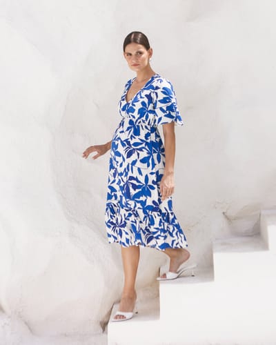 Soon Maternity Anika Midi Feeding Dress