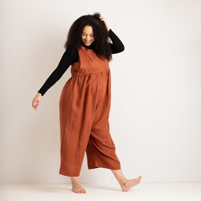 For The Creators Nursing & Maternity Jumpsuit - Ada - Burnt Orange