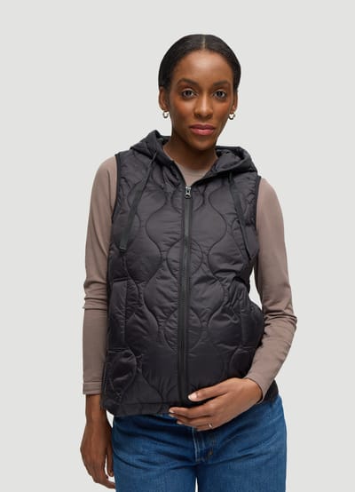 Ingrid+Isabel The Quilted Layer Grow With You Side Zip Maternity Vest