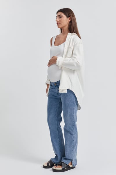 LEGOE. HERITAGE Denim Shirt (White) - FINAL SALE