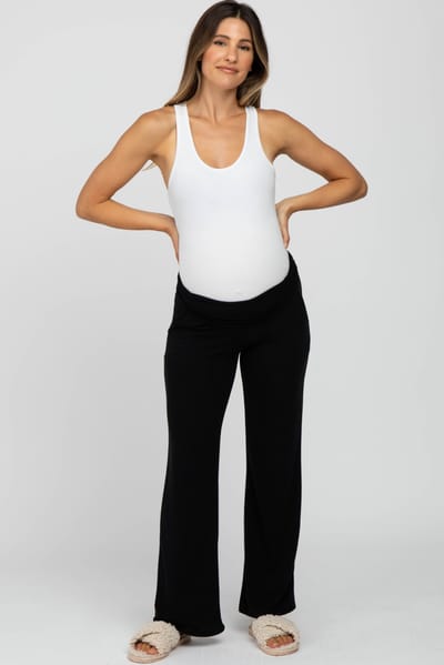 Hello Miz Black Maternity Yoga Pants