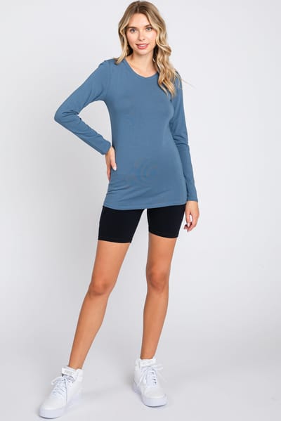 Culture Code Blue Long Sleeve Top