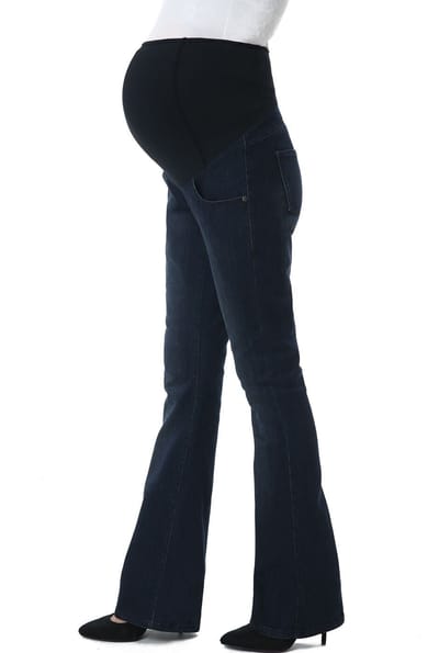 Kimi + Kai Kimi + Kai Maternity "Dixie" Flare Leg Denim Jeans