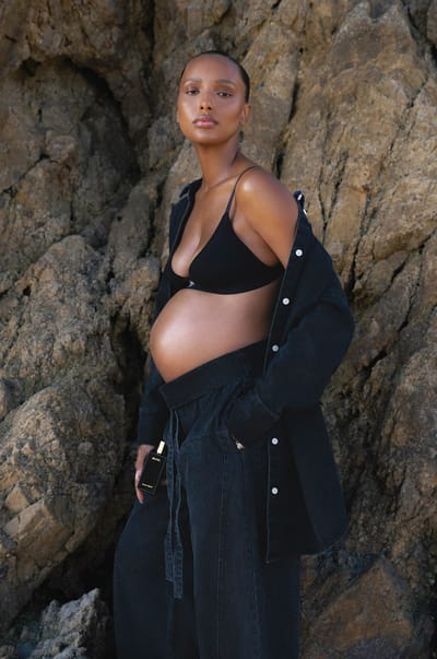BUMPSUIT Cotton Rib Triangle Bralette - JASMINE TOOKES X BUMPSUIT