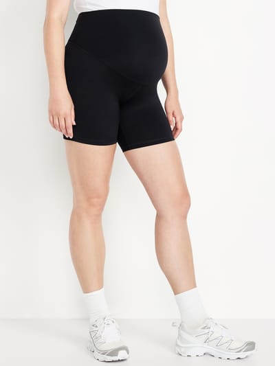 Old Navy Maternity Full Panel StudioSmooth Biker Shorts -- 6-inch inseam