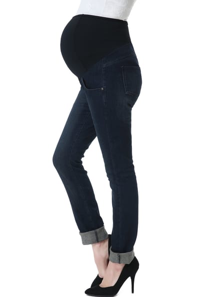 Kimi + Kai Kimi + Kai Maternity "Frankie" Straight Leg Denim Jeans
