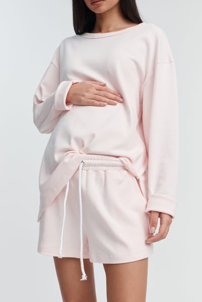 Legoe Heritage Organic Cotton LS Tee (Pale Pink)