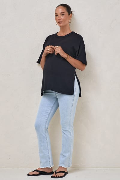 BAE The Label As It Was Kick Flare Maternity Jean*